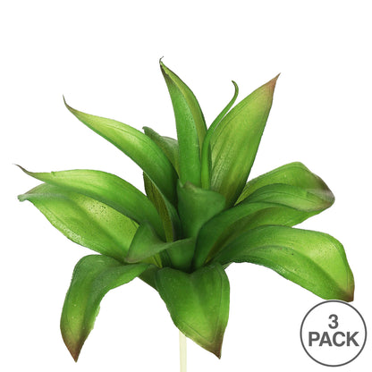 Vickerman 8" Artificial Green Agave Stem Set of 3