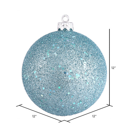 Vickerman 12" Baby Blue Sequin Ball Ornament
