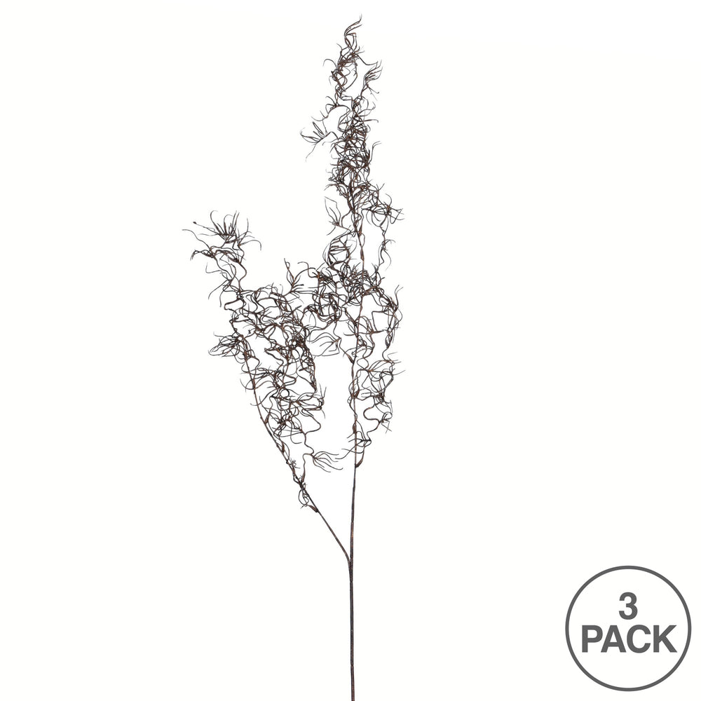 Vickerman 46" Artificial Brown Air Grass Spray. Includes 3 sprays per pack.