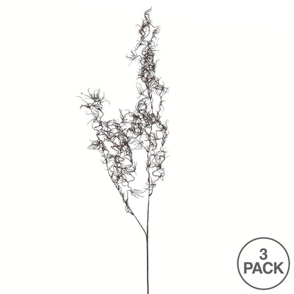 Vickerman 46" Artificial Brown Air Grass Spray. Includes 3 sprays per pack.