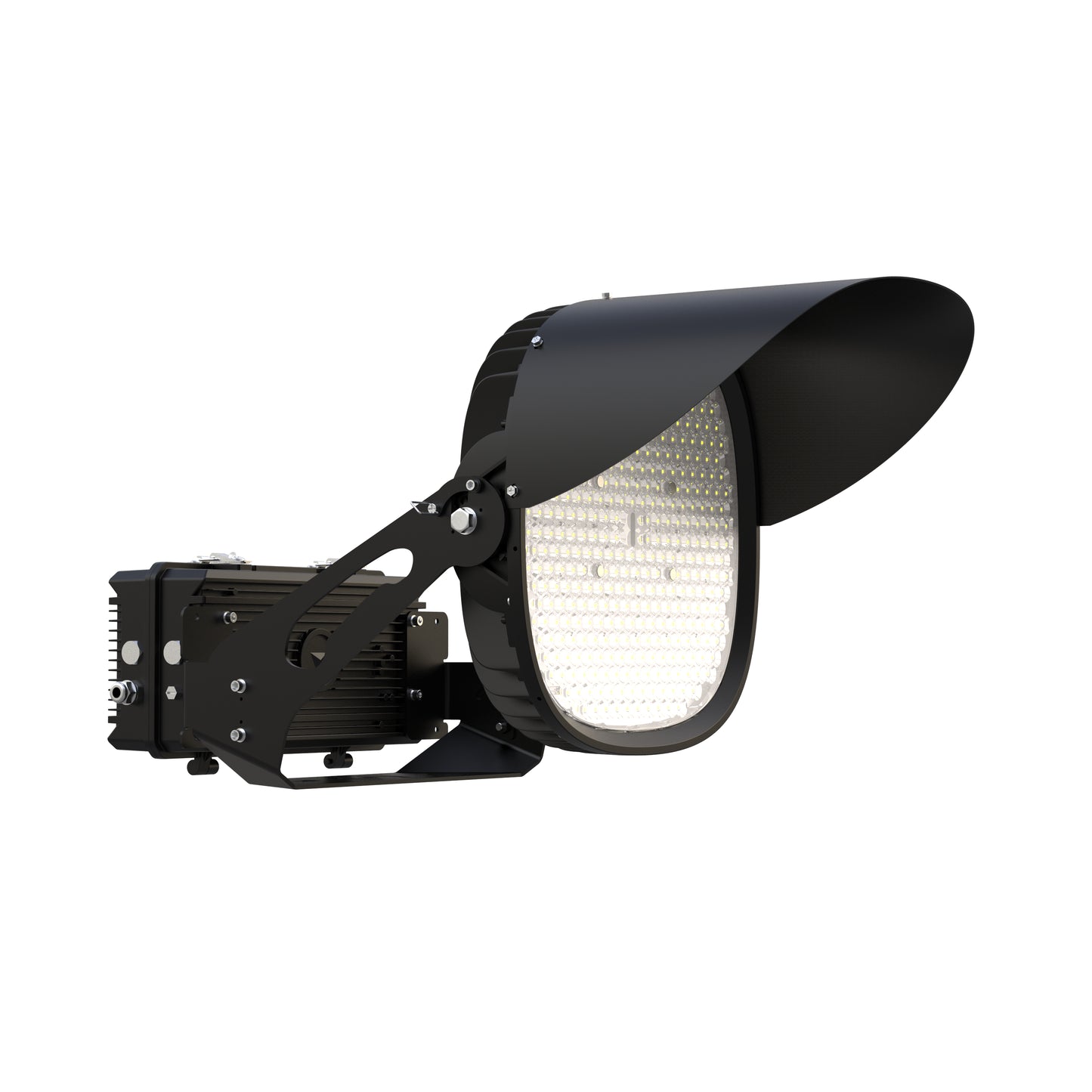 ASD Lighting LED Sport Light 40° 600/680/750W 200-480V 0-10V Dimmable 150Lm/W 5000K Black UL DLC Premium
