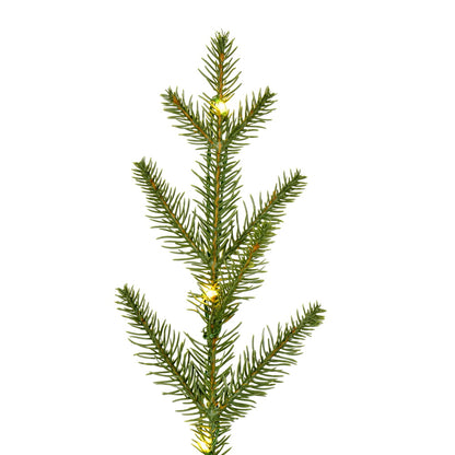 Vickerman 3' x 30" Gibson Slim Potted Pine Artificial Christmas Tree Warm White Dura-lit LED Lights