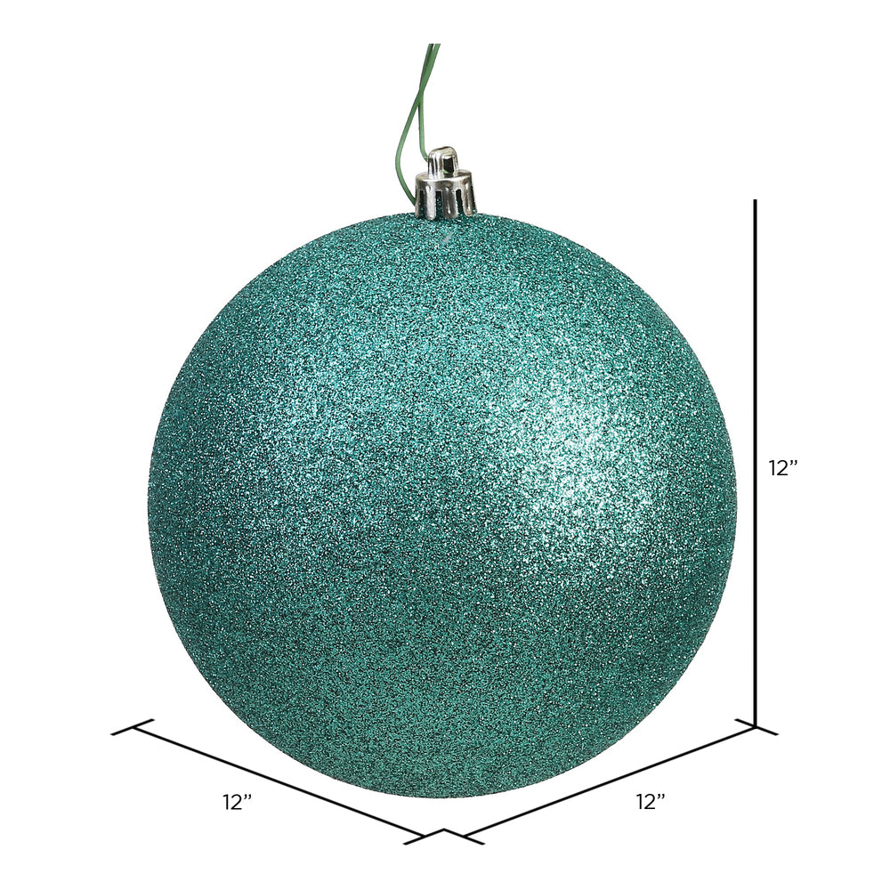 Vickerman 12" Seafoam Glitter Ball Ornament