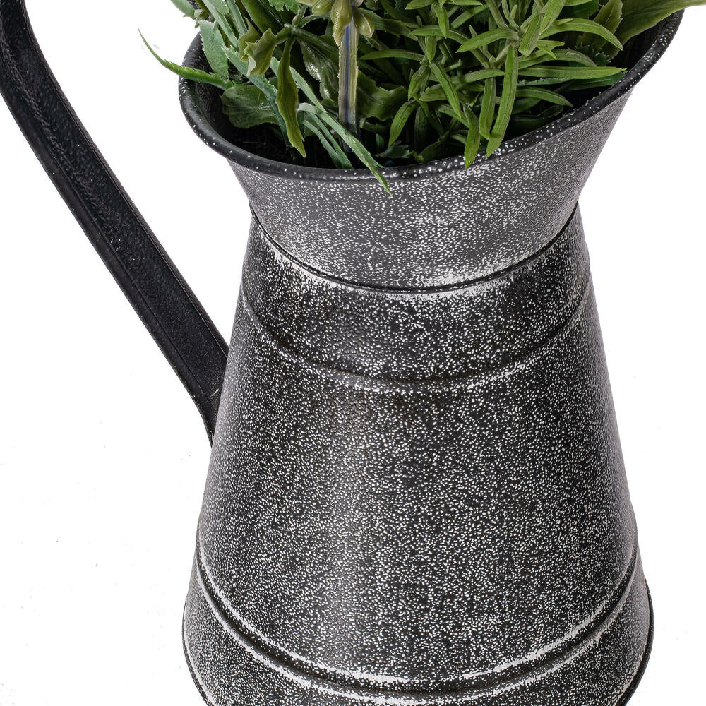 Vickerman 17.5" Artificial Lavender in Galvanized Pot.