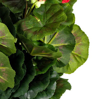 Vickerman 17.5" Artificial Red Geranium Bush.