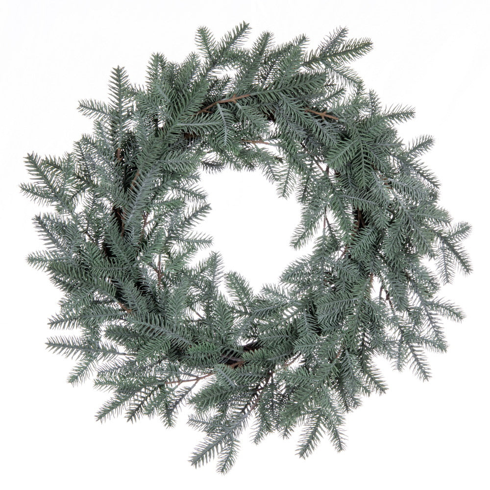 Vickerman 24" Artificial Blue Spruce Pine Cone Wreath.