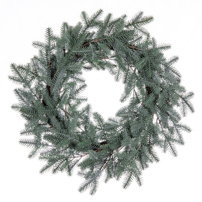Vickerman 24" Artificial Blue Spruce Pine Cone Wreath.