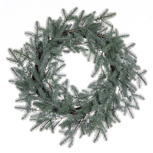 Vickerman 24" Artificial Blue Spruce Pine Cone Wreath.