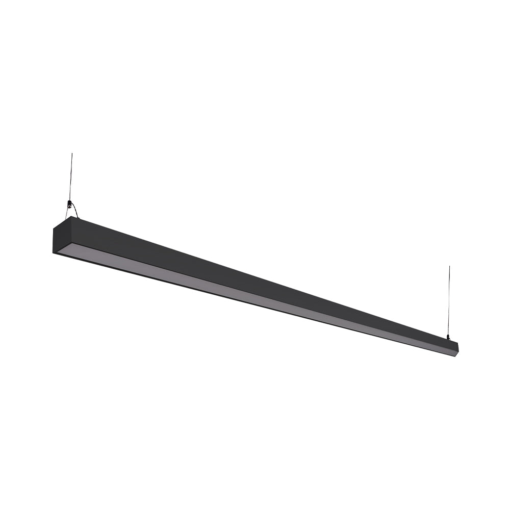 Euri Lighting EUD8-100W103sw-B Commercial LED 100-Watt 8 ft. Architectural Linear Up and Down Light Dual 3 Color Selectable Dimmable Linkable - Black