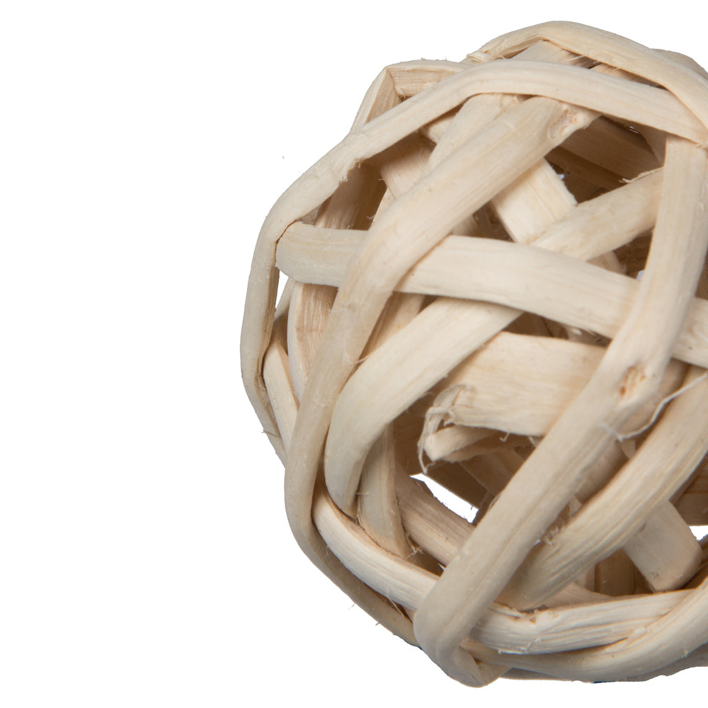 Vickerman Natural Botanicals 2.4" Kambu Ball Bleached. Includes 50 pieces per Pack.