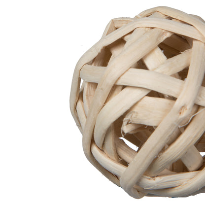 Vickerman Natural Botanicals 2.4" Kambu Ball Bleached. Includes 50 pieces per Pack.