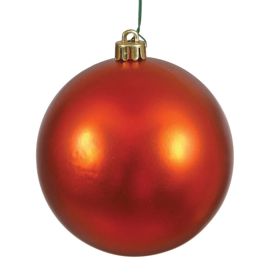 Vickerman 3" Burnished Orange Matte Ball Ornament 32 per Box