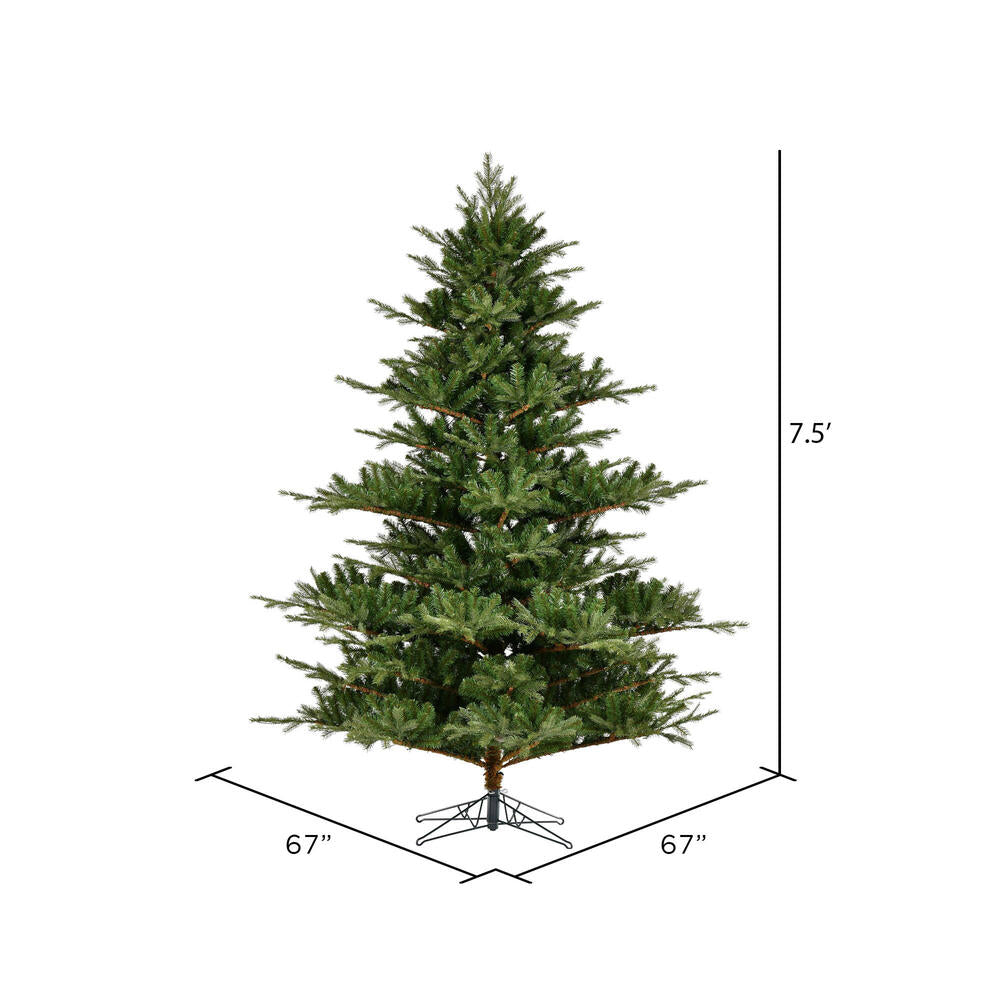 Vickerman 7.5' x 67" Sherwood Fir Artificial Christmas Tree Unlit