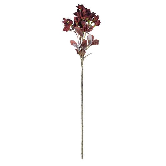 Vickerman 25.5" Burgundy Artificial Primrose Flower Spray 3 per bag.