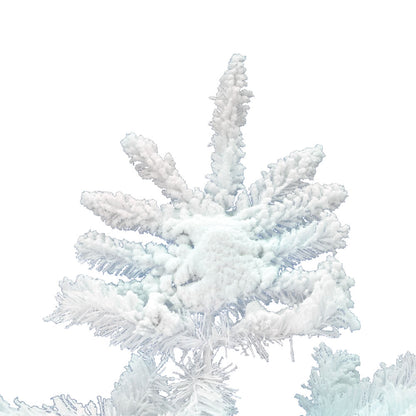 Vickerman 7.5' Flocked White Spruce Artificial Christmas Tree Unlit