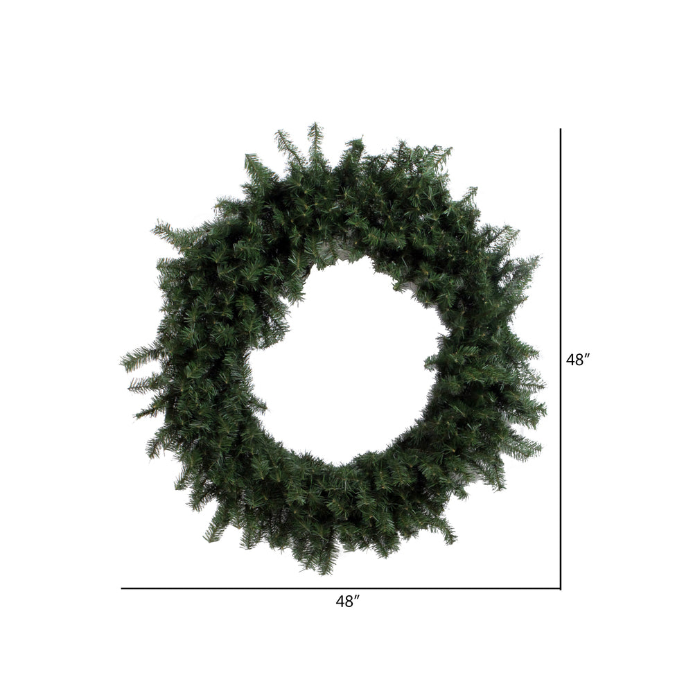 Vickerman 48" Canadian Pine Artificial Christmas Wreath Unlit