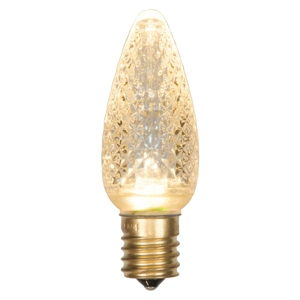 Vickerman C9 LED Sunny Warm White Faceted Twinkle Bulb CSA Approved package of 25