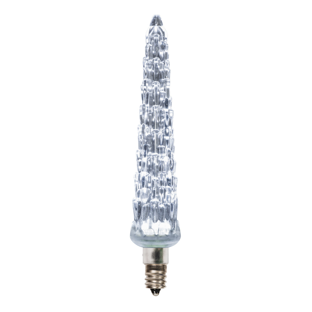 Vickerman 5" LED Pure White Icicle Replacement Bulb