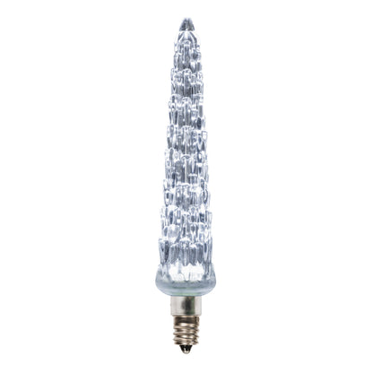 Vickerman 5" LED Pure White Icicle Replacement Bulb
