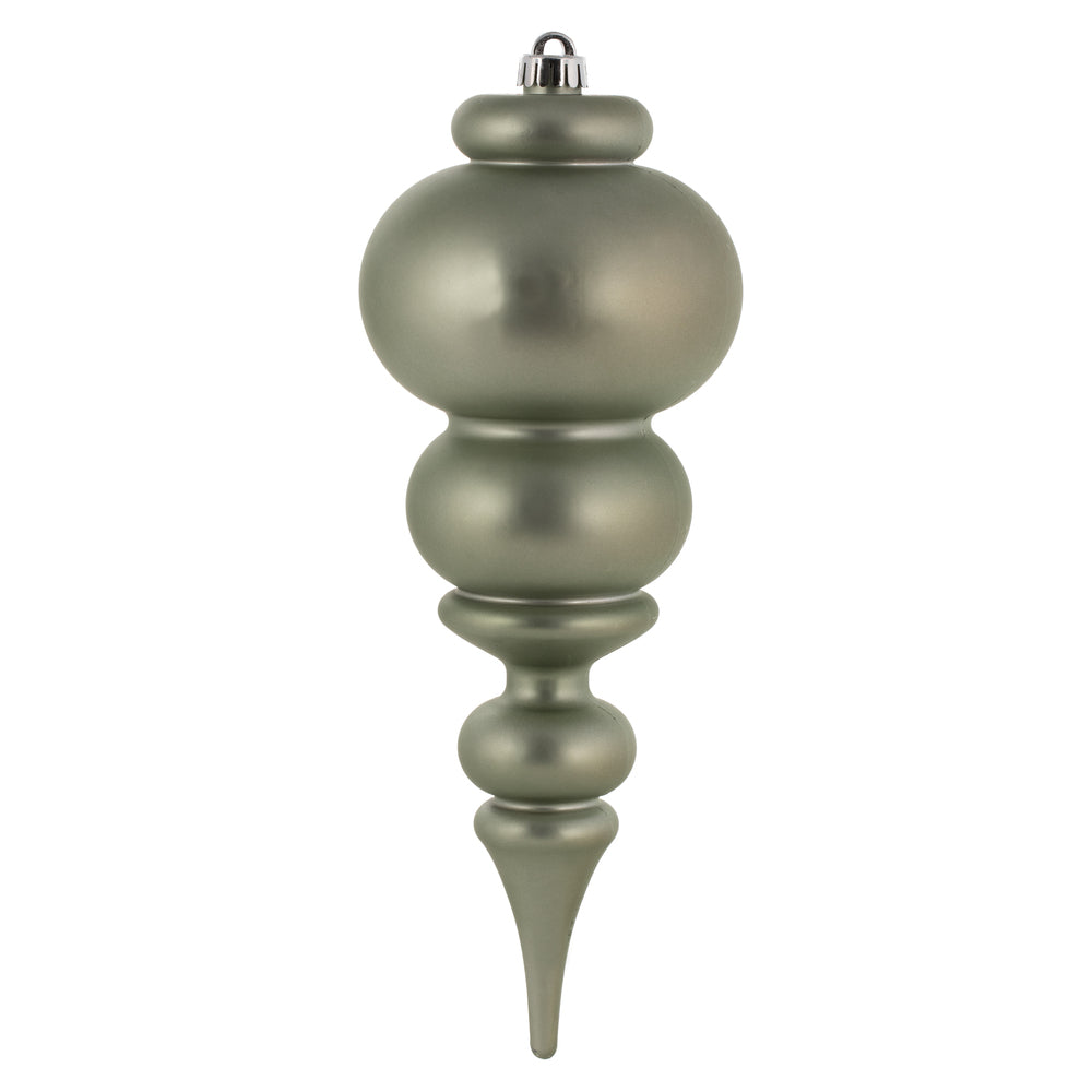 Vickerman 14" Wrought Iron Matte Finial UV Drilled