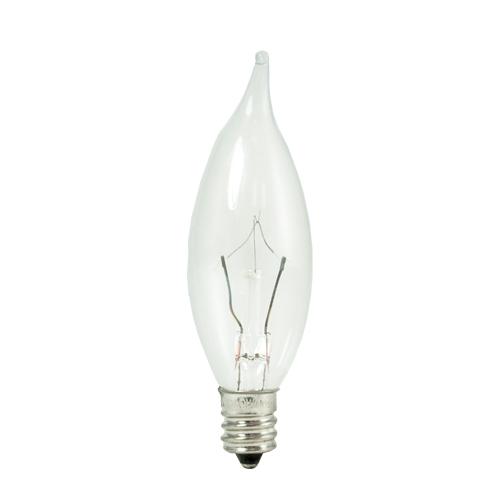 BULBRITE KRYPTON CA8 CANDELABRA SCREW (E12) 15W DIMMABLE LIGHT BULB 2700K/WARM WHITE 20PK (460315)