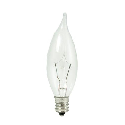 BULBRITE KRYPTON CA8 CANDELABRA SCREW (E12) 15W DIMMABLE LIGHT BULB 2700K/WARM WHITE 20PK (460315)