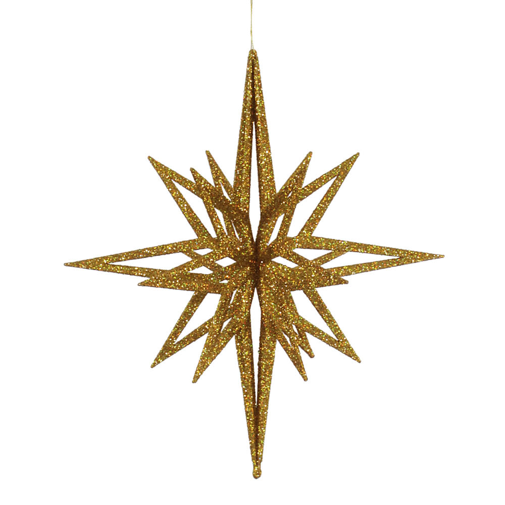 Vickerman 16" Gold Iridescent Star Christmas Ornament