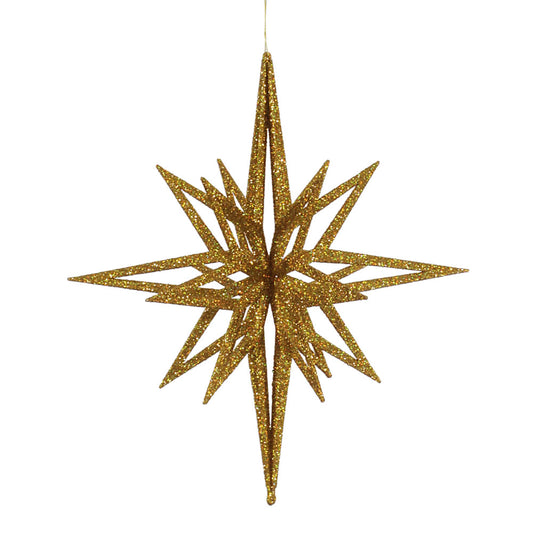 Vickerman 16" Gold Iridescent Star Christmas Ornament