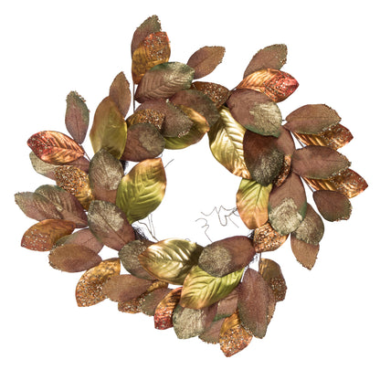 Vickerman 32" Mocha Magnolia Leaf Artificial Christmas Wreath Unlit