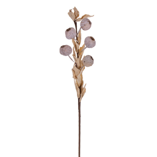 Vickerman 18" Cream Artificial Dried Fruit Spray 3 per bag.