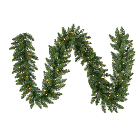 Vickerman 50' Camdon Fir Artificial Christmas Garland Warm White LED Mini Lights