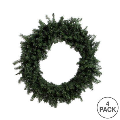 Vickerman 12" Canadian Pine Artificial Christmas Wreath Unlit Set of 4