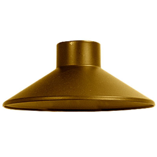 Westgate Model 22 Aluminum Path Light Cap, Antique Brass, Landscape Lighting, Dark Brass Finish