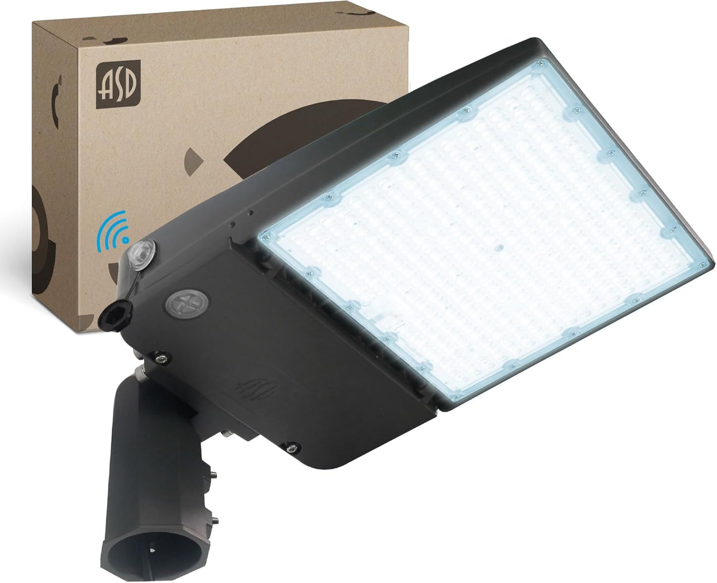 ASD Lighting LED Area Light 200W 120-277V 0-10V Dimmable 150Lm/W 5000K with Photocell Bronze UL DLC Premium