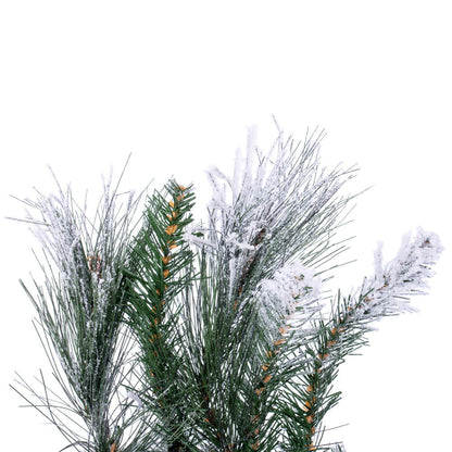 Vickerman 36" Flocked Jackson Pine Artificial Unlit Wreath with 195 Realistic Hardneedle/PVC Tips