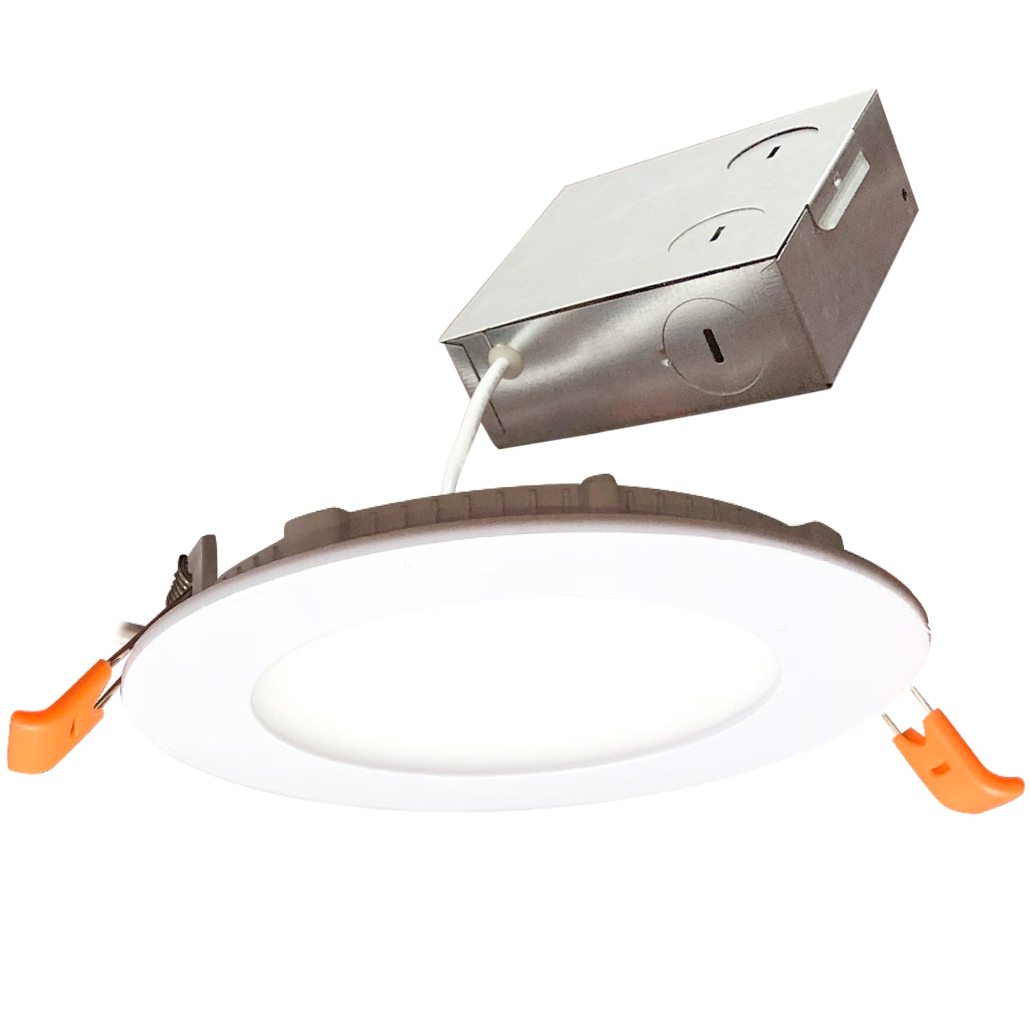 Bulbrite 4 in. Canless 3000K, 75-Watt Equivalent, New Construction Integrated LED Recessed Light Kit with Metal JBOX