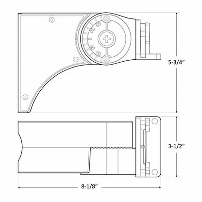 Westgate Adjustable Straight Arm For Lfx & Lfxpro & LF4Pro Series , Outdoor Lighting, White Finish