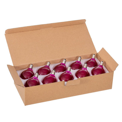 Vickerman Pink LED G50-E12 Filament Glass Replacement Bulbs 10/Box