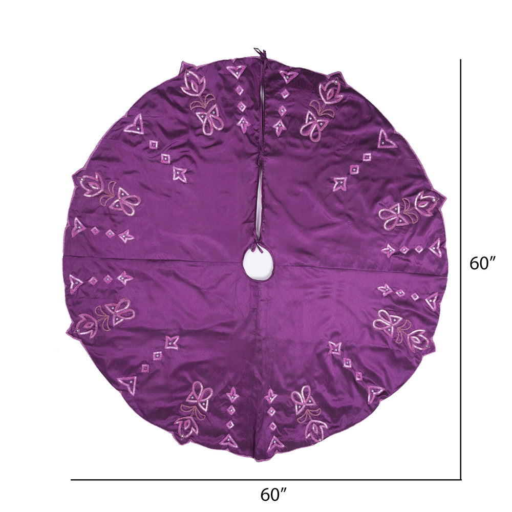 Vickerman Decorative 60" Romance Collection Christmas Tree Skirt