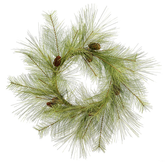Vickerman 24" Hugo Pine Artificial Christmas Wreath Unlit