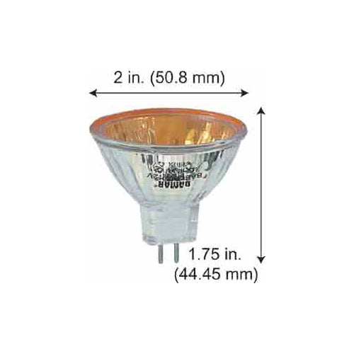 DAMAR 25791A MR16 FLOOD ORANGE QUARTZ HALOGEN BULBS BAB/CG/ORANGE NIB