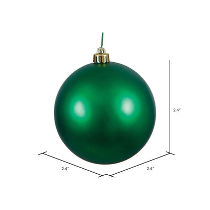 Vickerman 2.4" Emerald Matte Ball Ornament 24 per Bag