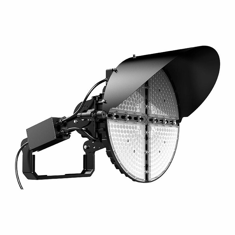 Westgate LED Stadium Flood Lights - Also Suitable For Building FACades, Outdoor Lighting, 600W, 90000 Lumens, 5000K, Black Finish