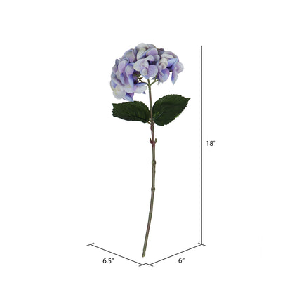 Vickerman 18" Artificial Purple Hydrangea Spray. Includes 4 sprays per pack.