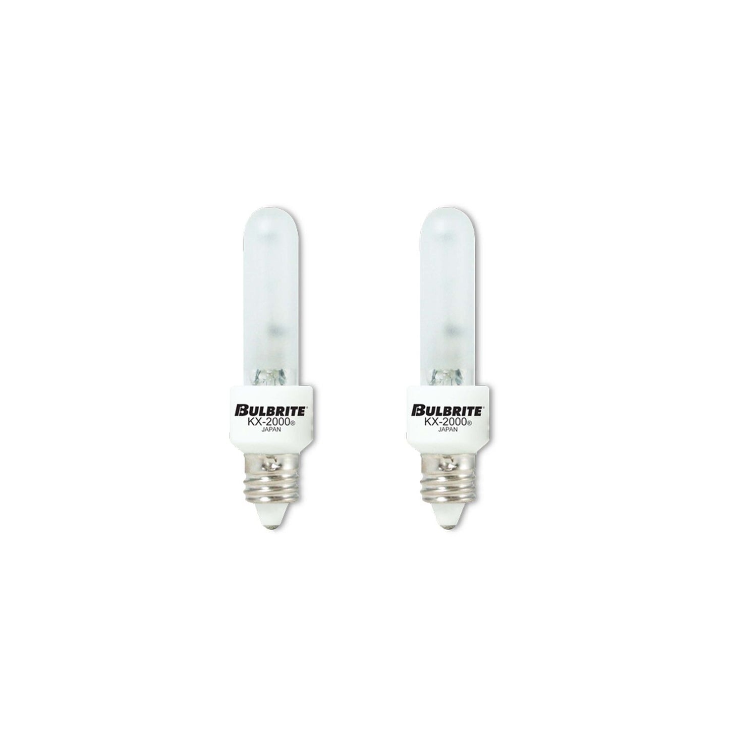 BULBRITE KRYPTON/XENON T3 MINI-CANDELABRA SCREW (E11) 40W DIMMABLE LIGHT BULB 2700K/WARM WHITE 2PK (473141)