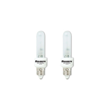 BULBRITE KRYPTON/XENON T3 MINI-CANDELABRA SCREW (E11) 40W DIMMABLE LIGHT BULB 2700K/WARM WHITE 2PK (473141)