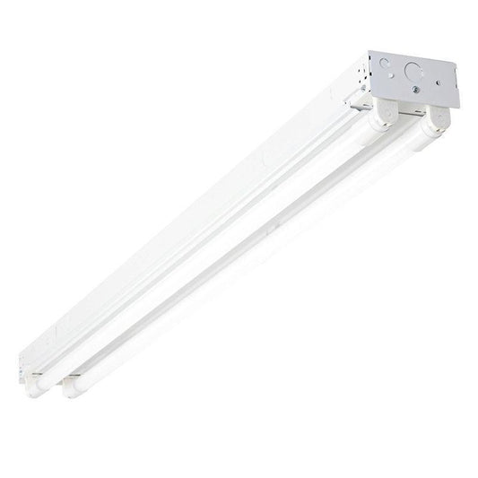 Westgate 4Ft. & 8Ft. LED-Ready Strip Lights - Direct AC Input 120-277V For Type B (AC) T8 (Can Also Be Used As 4Ft 1L Or 8Ft 2L), Commercial Indoor Lighting, 18W, 2200 Lumens, 5000K, White Finish