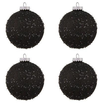 Vickerman 6" Gunmetal Ice Ball Ornament. This textured ornament has a rough and icy look with a hint of delicate sparkle. Incorporate these ornaments into your holiday design for added texture. Includes 4 pieces per pack. Made with shatterproof plastic.