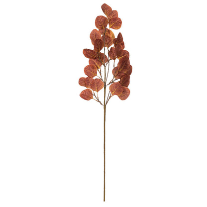Vickerman 32" Dark Brown Artificial Silver Dollar Eucalyptus Leaf Spray 3 per bag.