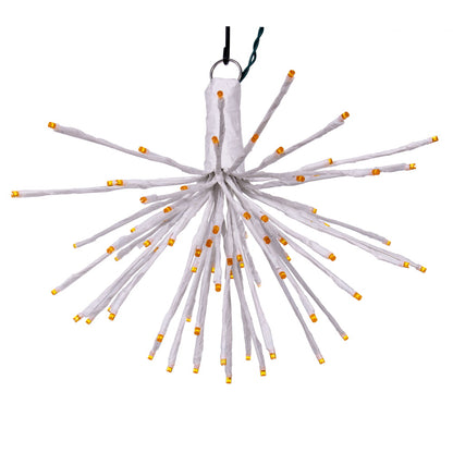 Vickerman 80Lt x 16" White Starburst Orange 5mm LED Lights.